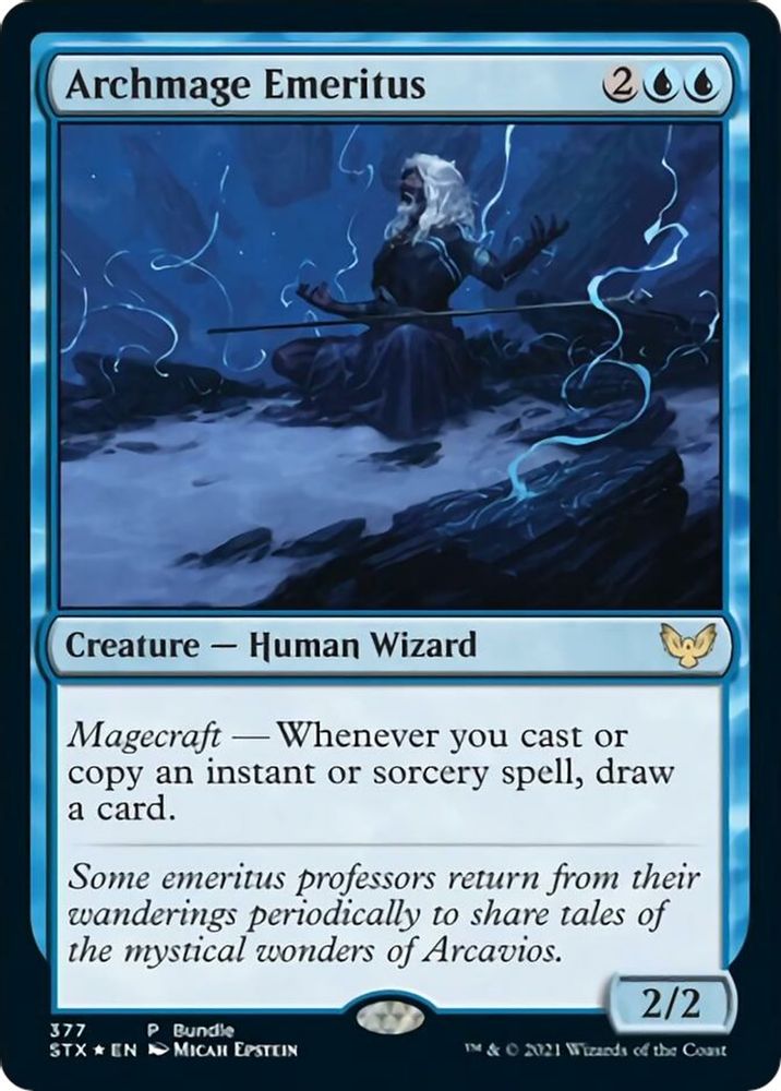 Archmage Emeritus (STX Bundle) · 377 · Unique and Miscellaneous Promos · Foil