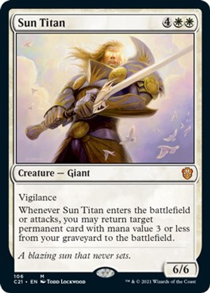 Sun Titan · 106 · Commander 2021 · Non-foil