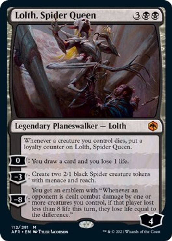 Lolth, Spider Queen · 112 · Adventures in the Forgotten Realms · Non-foil