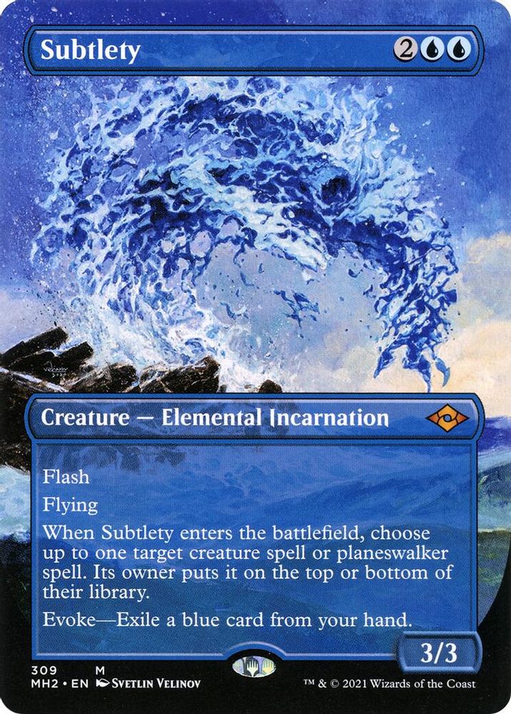 Subtlety (Borderless) · 309 · Modern Horizons 2 · Non-foil