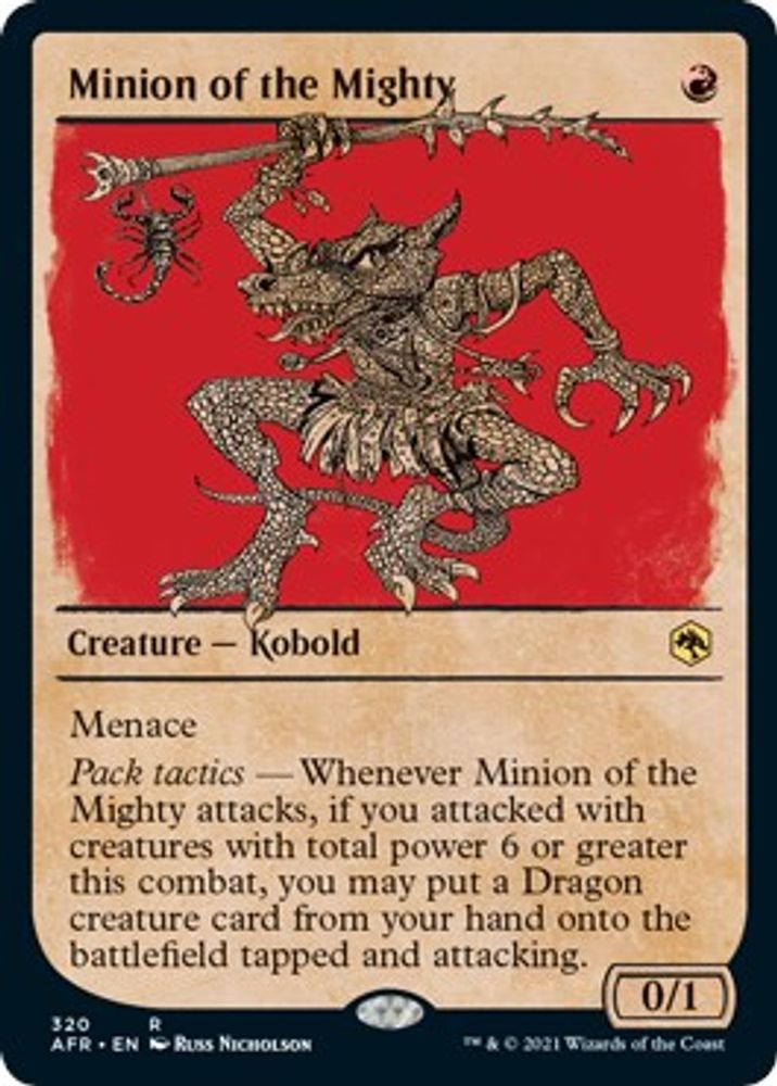 Minion of the Mighty (Showcase) · 320 · Adventures in the Forgotten Realms · Foil