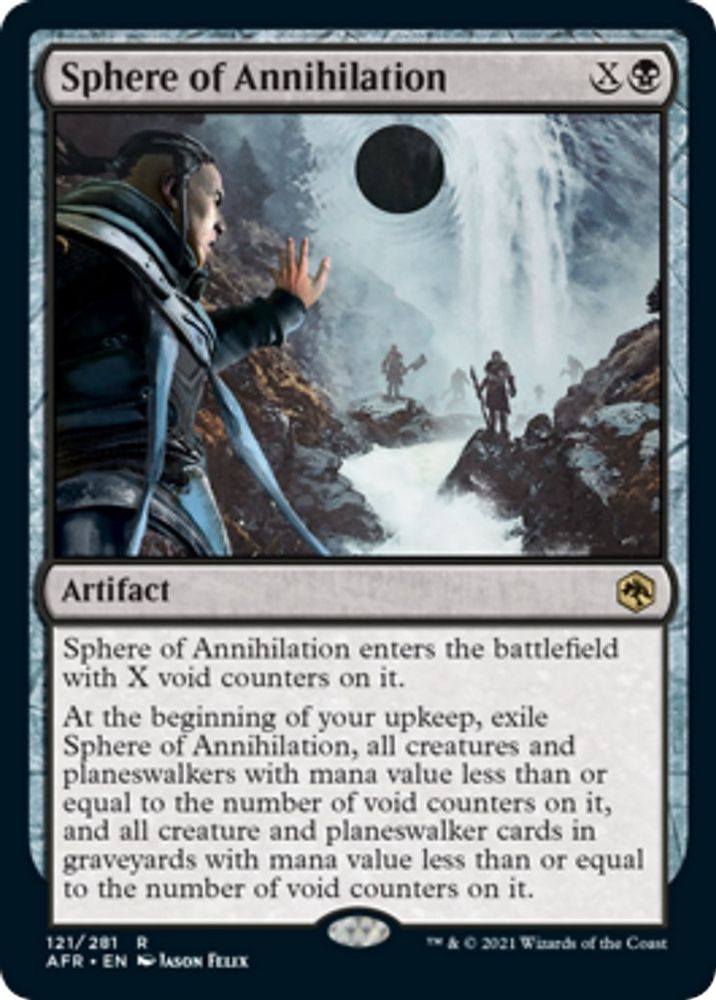 Sphere of Annihilation · 121 · Adventures in the Forgotten Realms · Foil