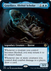 Grazilaxx, Illithid Scholar (Extended Art) · 367 · Adventures in the Forgotten Realms · Foil
