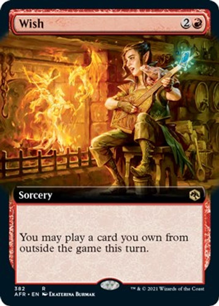 Wish (Extended Art) · 382 · Adventures in the Forgotten Realms · Non-foil