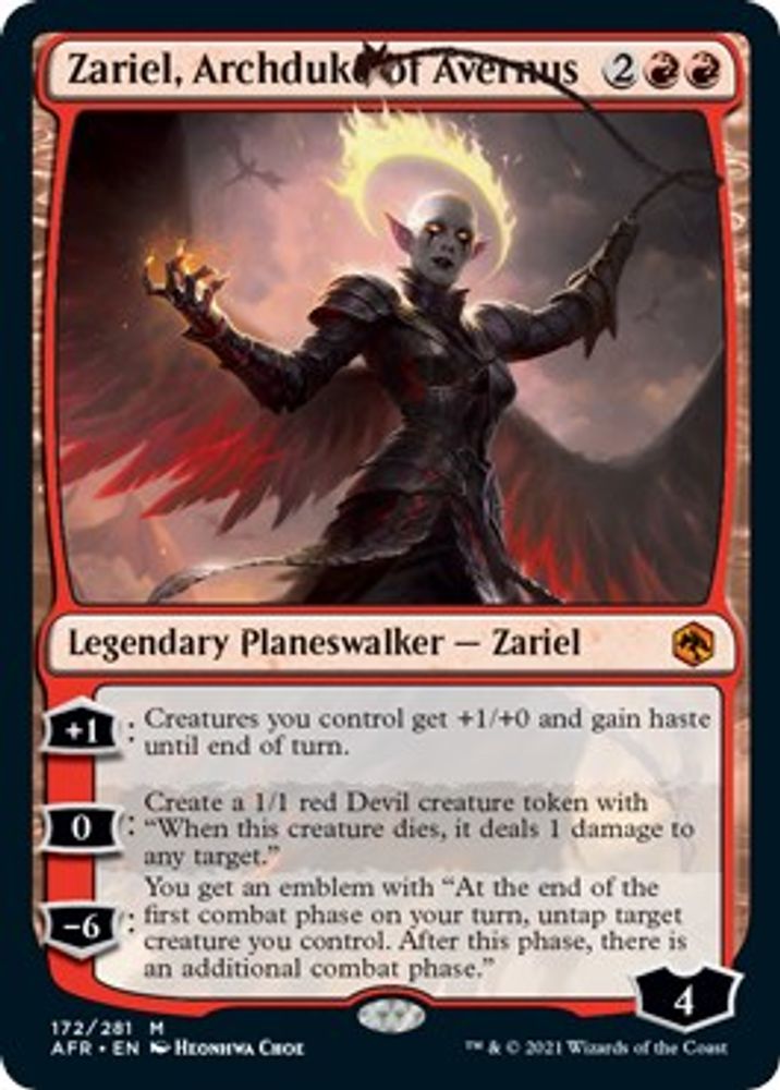 Zariel, Archduke of Avernus · 172 · Adventures in the Forgotten Realms · Foil