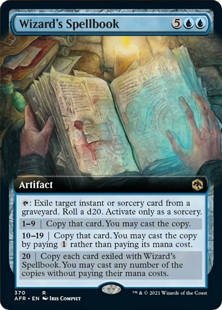 Wizard's Spellbook (Extended Art) · 370 · Adventures in the Forgotten Realms · Non-foil