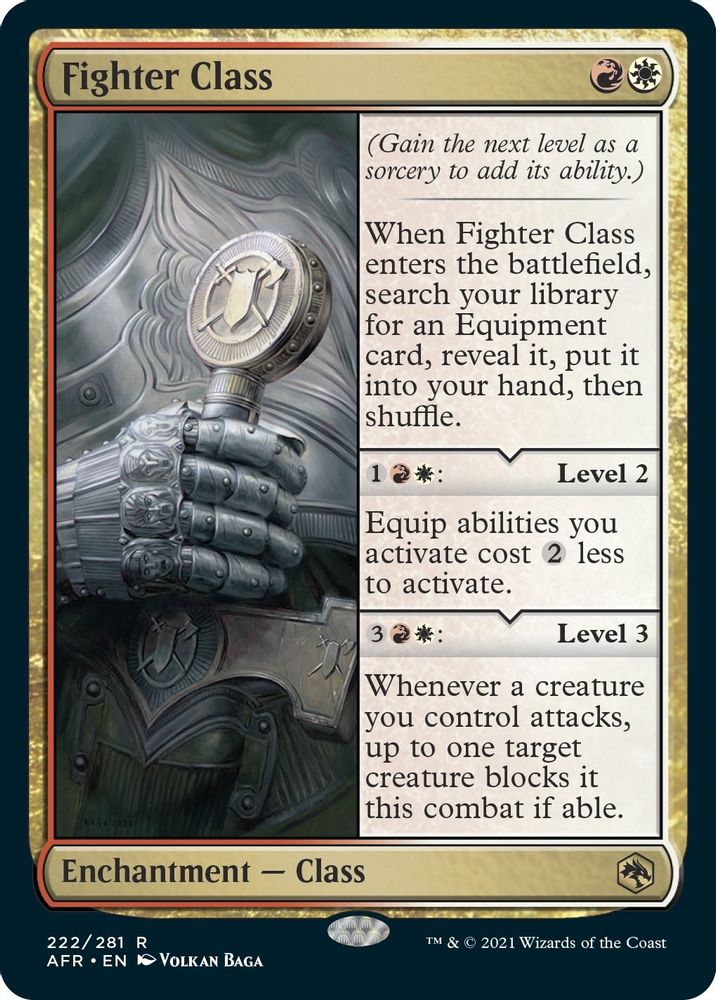 Fighter Class · 222 · Adventures in the Forgotten Realms · Non-foil