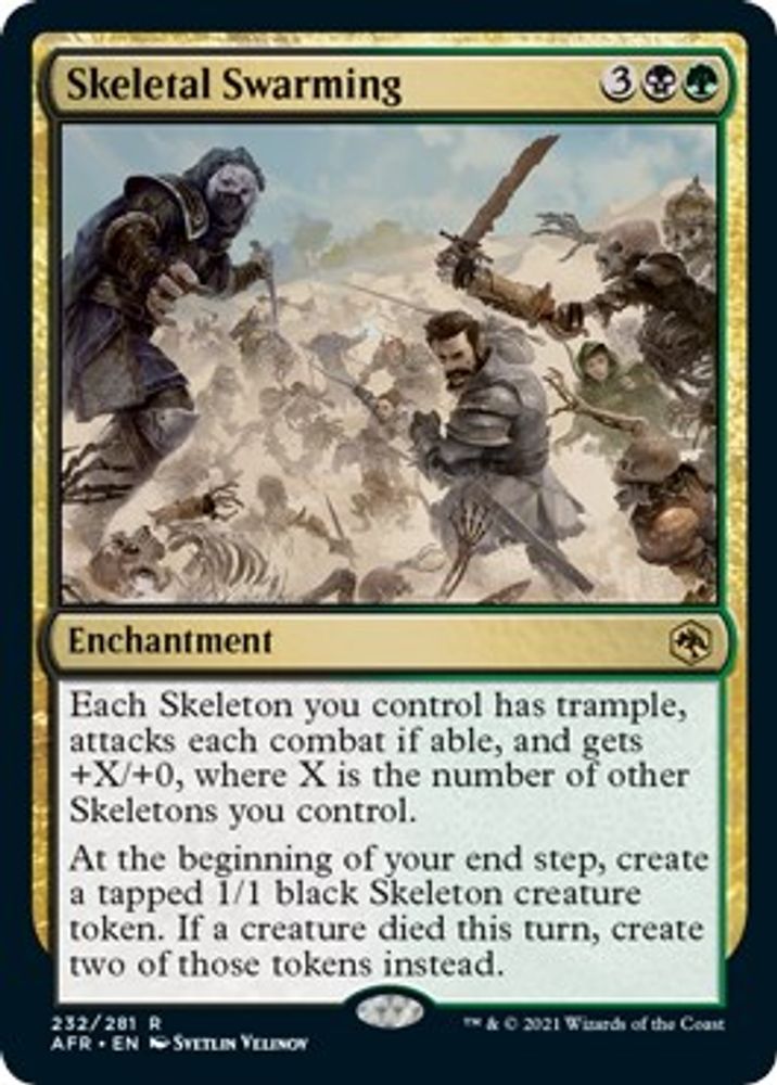 Skeletal Swarming · 232 · Adventures in the Forgotten Realms · Foil