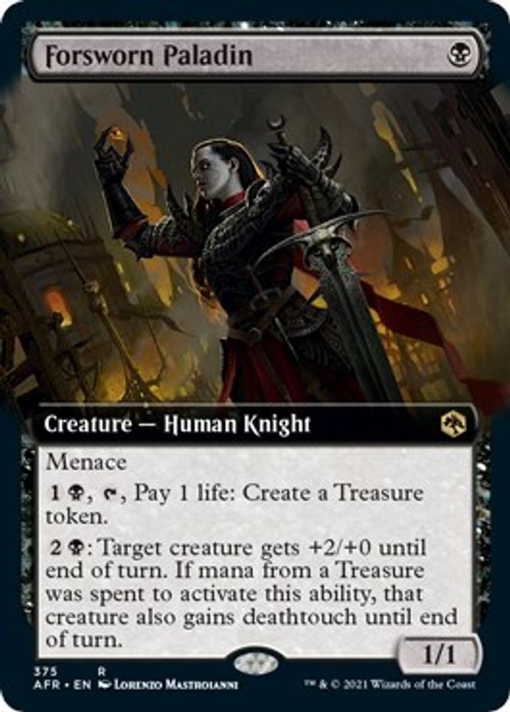 Forsworn Paladin (Extended Art) · 375 · Adventures in the Forgotten Realms · Foil