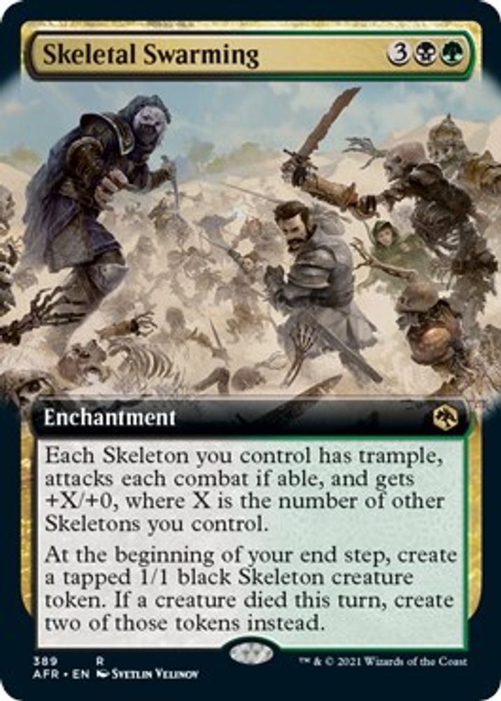 Skeletal Swarming (Extended Art) · 389 · Adventures in the Forgotten Realms · Foil