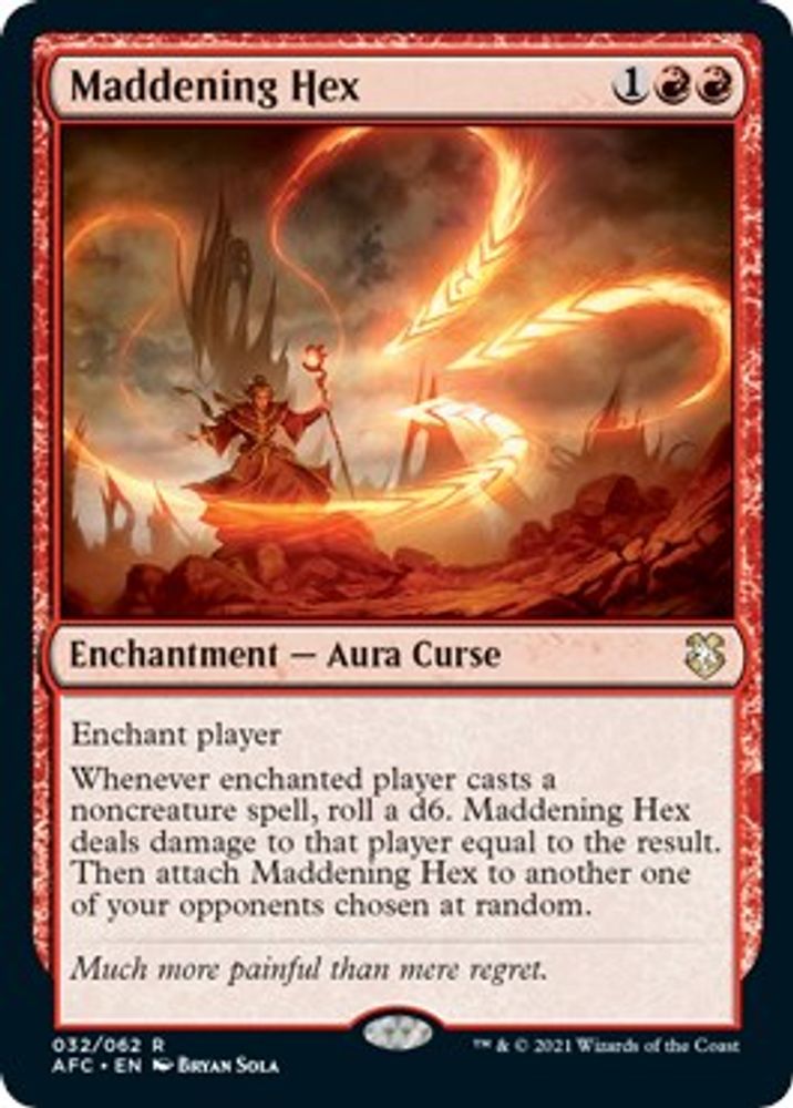Maddening Hex · 32 · Commander: Adventures in the Forgotten Realms · Non-foil