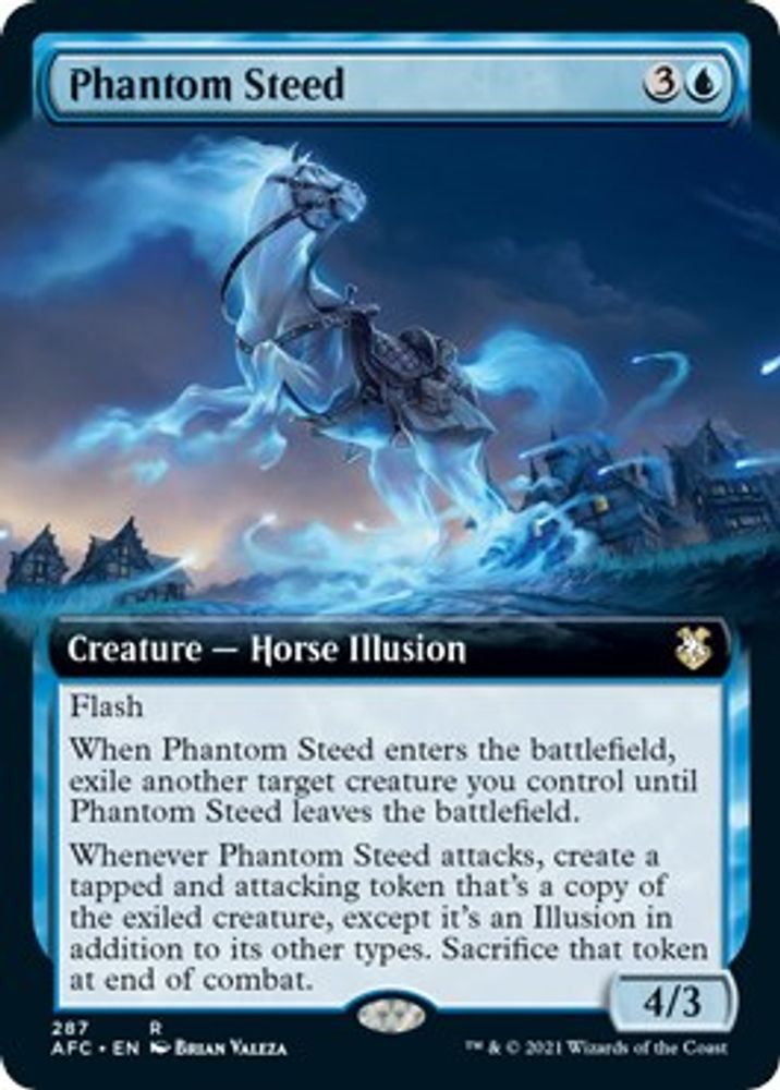 Phantom Steed (Extended Art) · 287 · Commander: Adventures in the Forgotten Realms · Non-foil