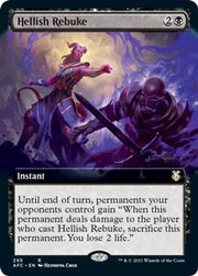Hellish Rebuke (Extended Art) · 295 · Commander: Adventures in the Forgotten Realms · Non-foil