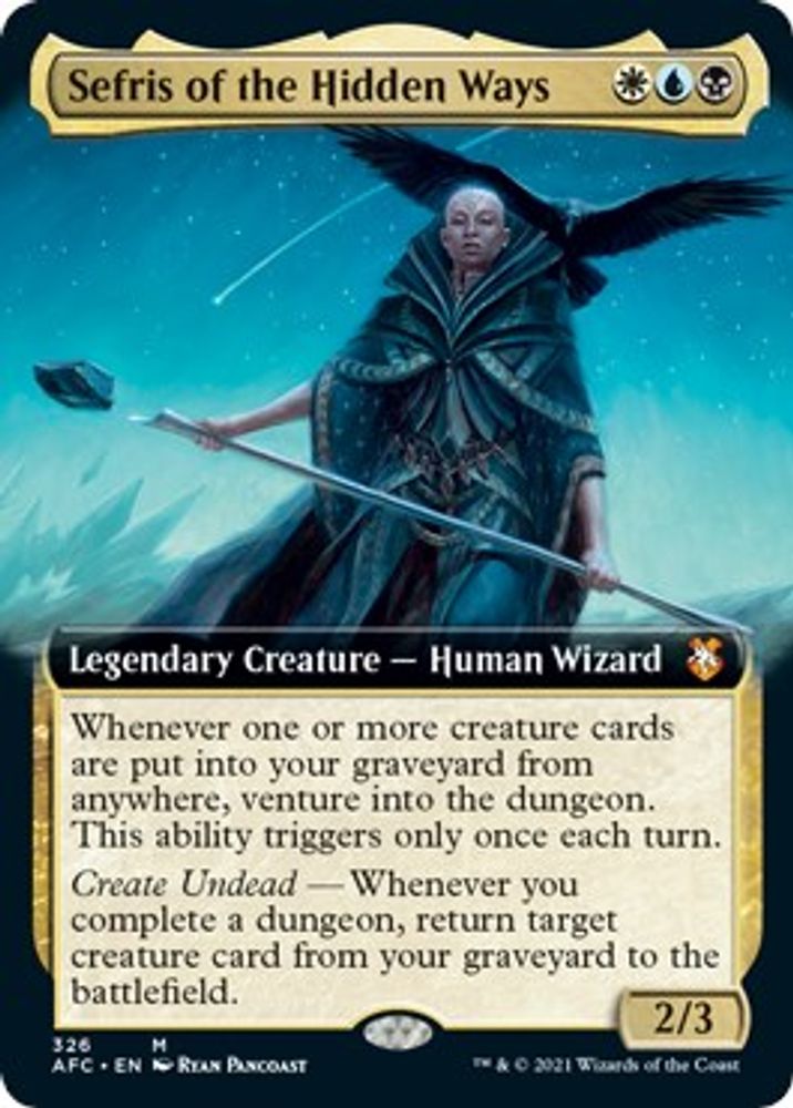 Sefris of the Hidden Ways (Extended Art) · 326 · Commander: Adventures in the Forgotten Realms · Non-foil
