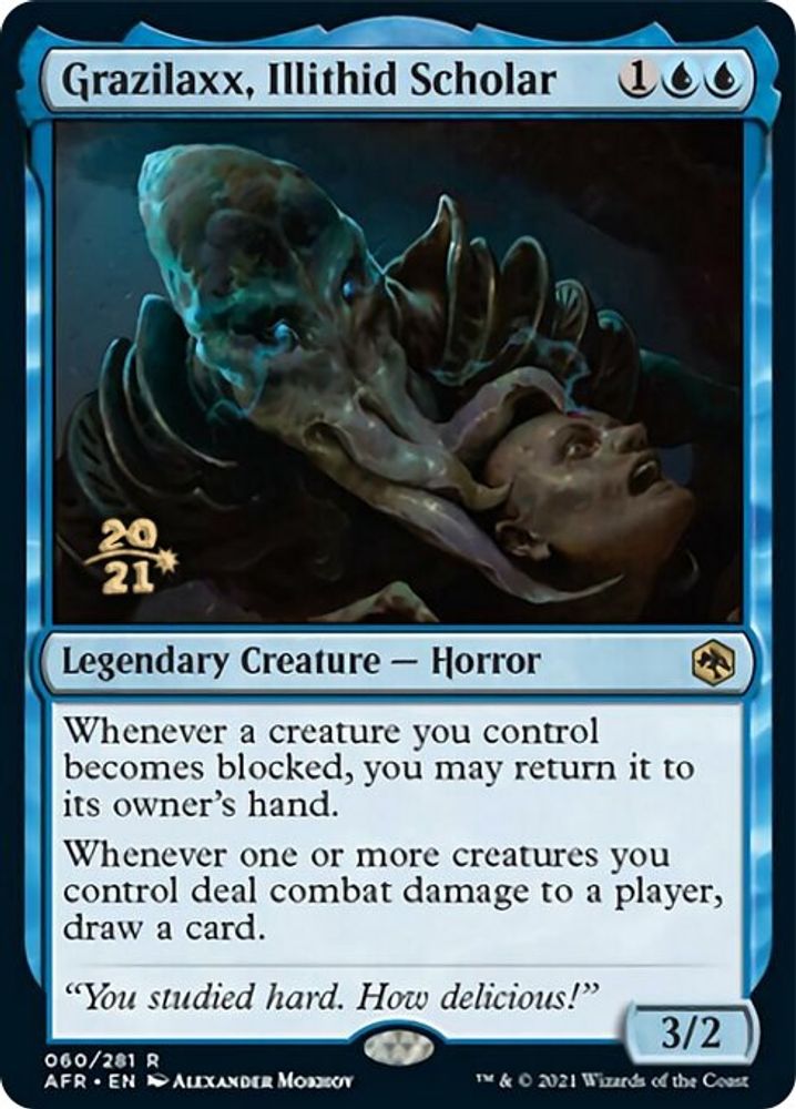 Grazilaxx, Illithid Scholar · 60 · Prerelease Cards · Foil