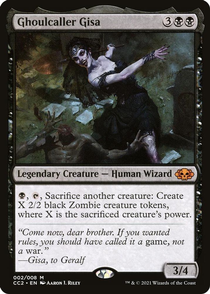Ghoulcaller Gisa · 2 · Commander Collection: Black · Non-foil