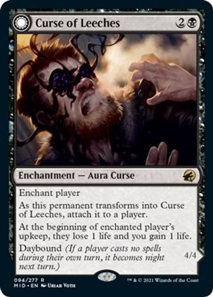 Curse of Leeches · 94 · Innistrad: Midnight Hunt · Non-foil