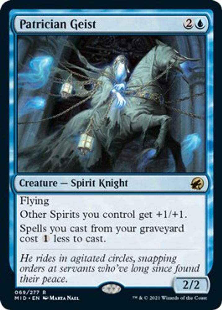Patrician Geist · 69 · Innistrad: Midnight Hunt · Non-foil