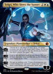 Teferi, Who Slows the Sunset (Borderless) · 280 · MID · Foil