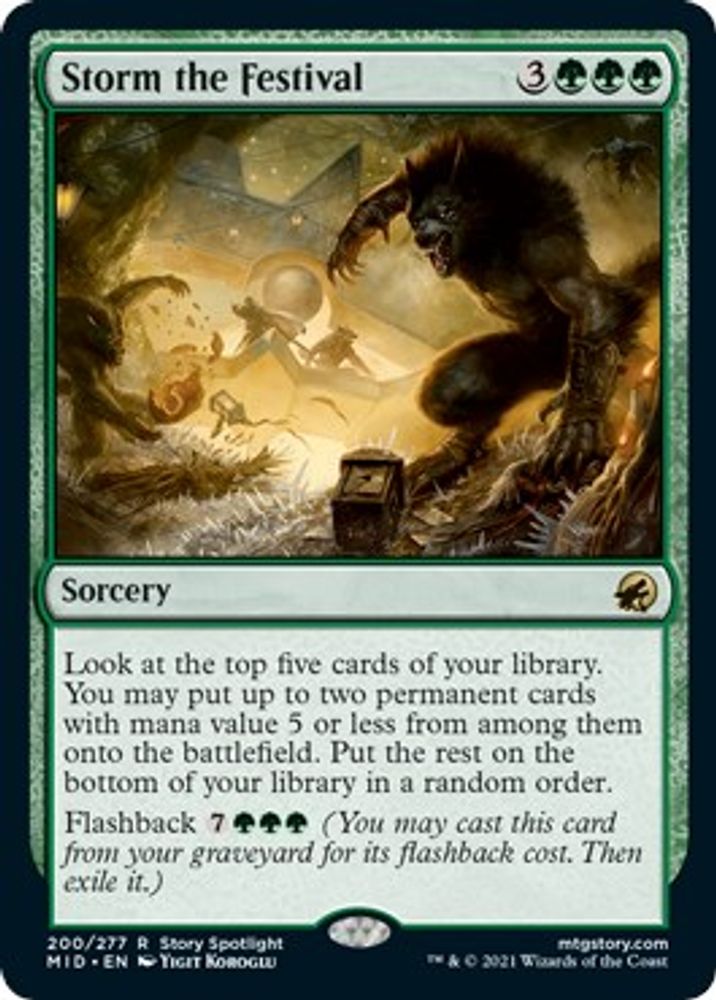 Storm the Festival · 200 · Innistrad: Midnight Hunt · Non-foil