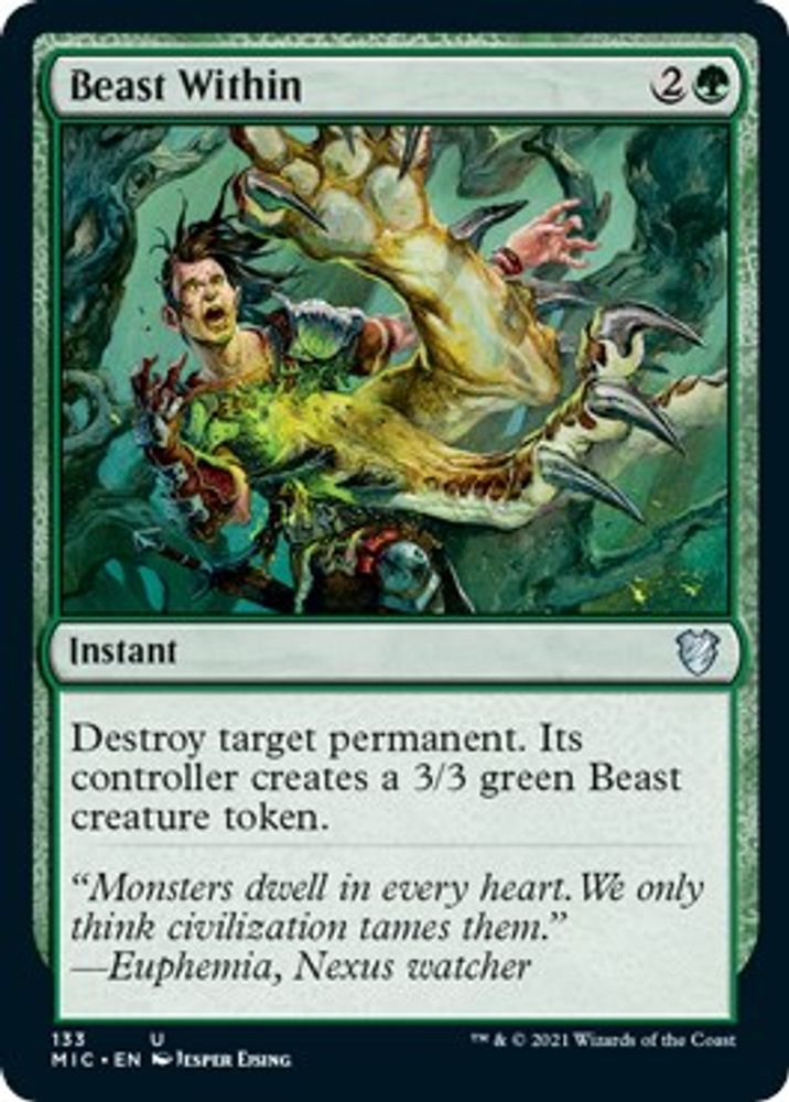 Beast Within · 133 · Commander: Innistrad: Midnight Hunt · Non-foil