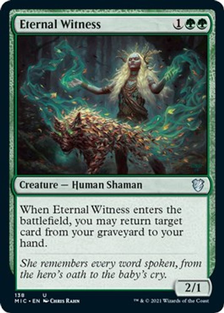 Eternal Witness · 138 · Commander: Innistrad: Midnight Hunt · Non-foil