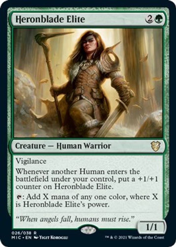 Heronblade Elite · 26 · Commander: Innistrad: Midnight Hunt · Non-foil