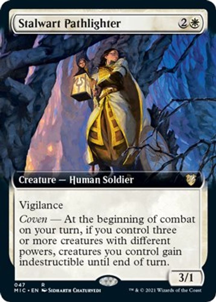 Stalwart Pathlighter (Extended Art) · 47 · Commander: Innistrad: Midnight Hunt · Non-foil