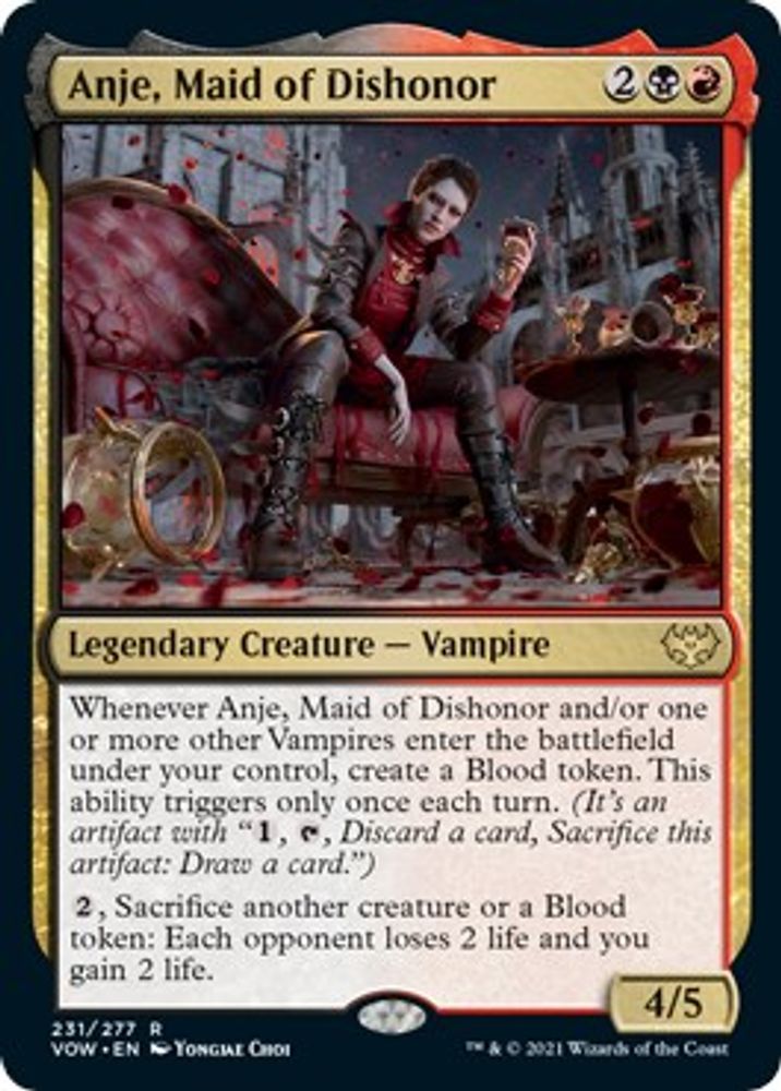 Anje, Maid of Dishonor · 231 · Innistrad: Crimson Vow · Non-foil