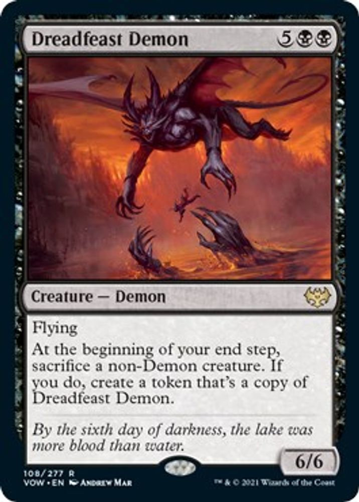 Dreadfeast Demon · 108 · Innistrad: Crimson Vow · Non-foil