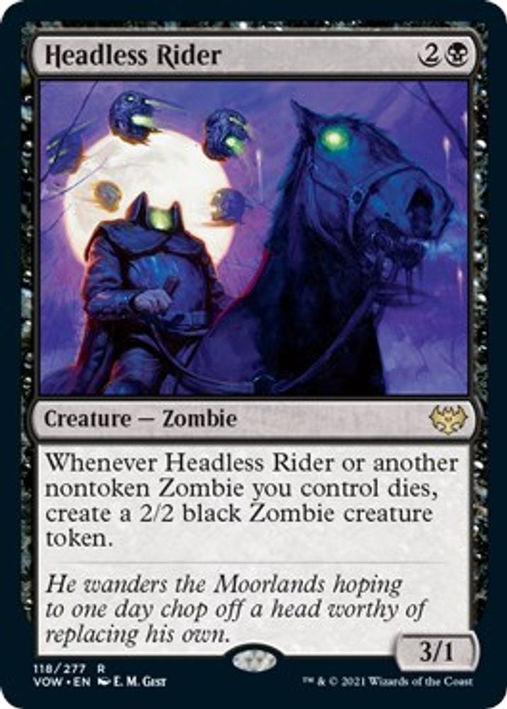 Headless Rider · 118 · Innistrad: Crimson Vow · Non-foil