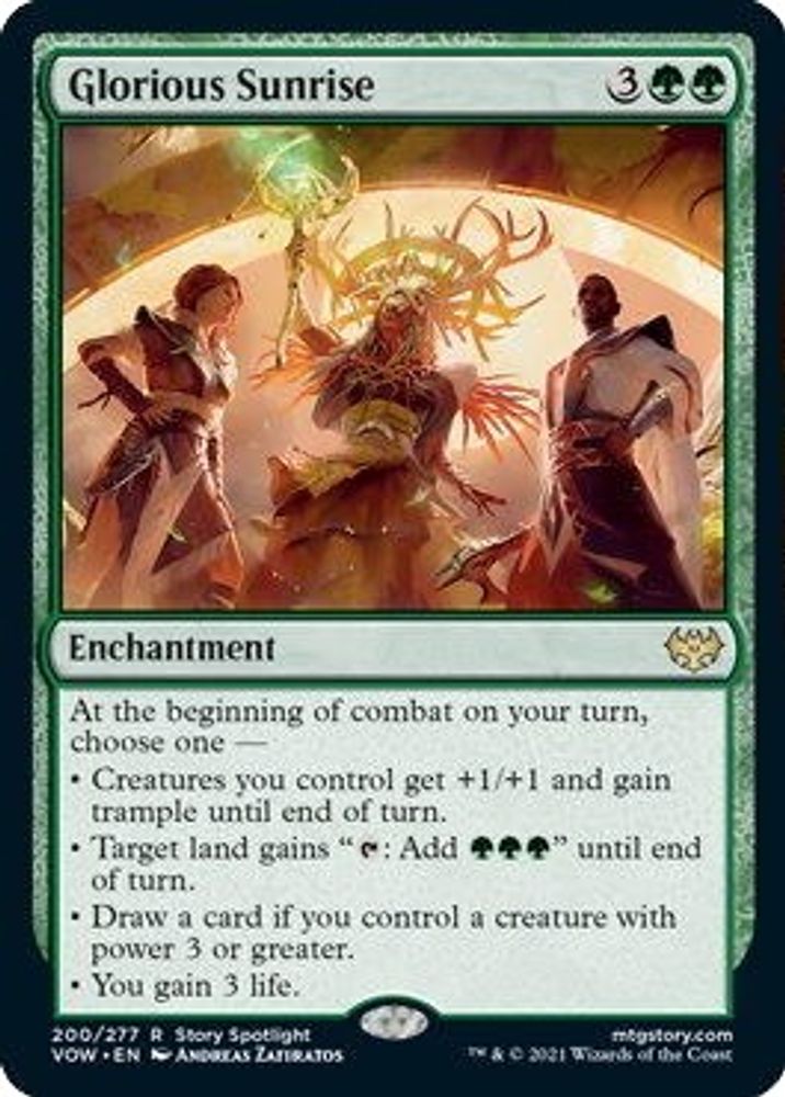 Glorious Sunrise · 200 · Innistrad: Crimson Vow · Non-foil