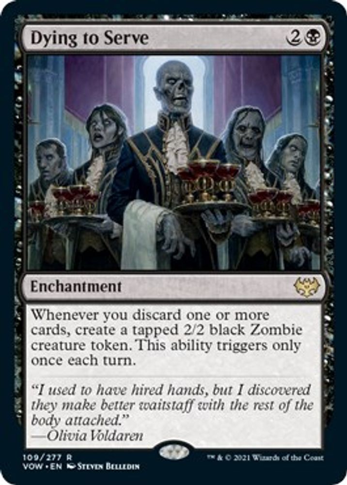 Dying to Serve · 109 · Innistrad: Crimson Vow · Non-foil