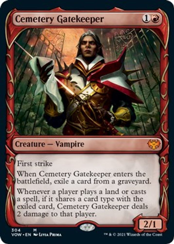 Cemetery Gatekeeper (Showcase) · 304 · Innistrad: Crimson Vow · Non-foil