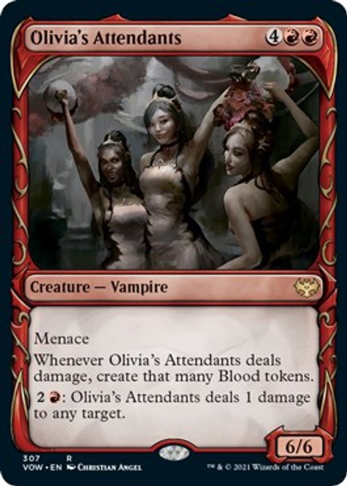 Olivia's Attendants (Showcase) · 307 · Innistrad: Crimson Vow · Non-foil