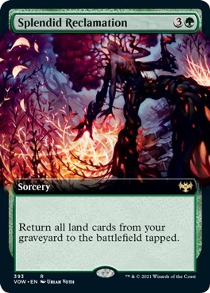 Splendid Reclamation (Extended Art) · 393 · VOW · Non-foil
