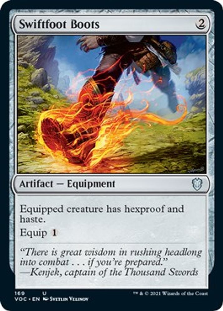Swiftfoot Boots · 169 · Commander: Innistrad: Crimson Vow · Non-foil