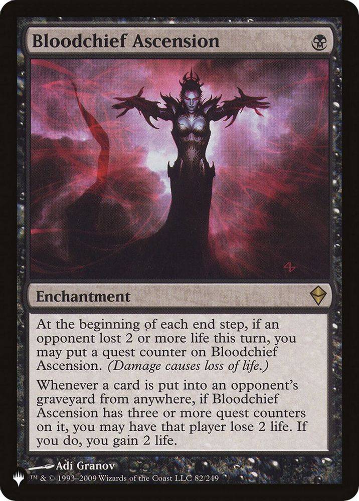 Bloodchief Ascension · 82/249 · The List Reprints · Non-foil