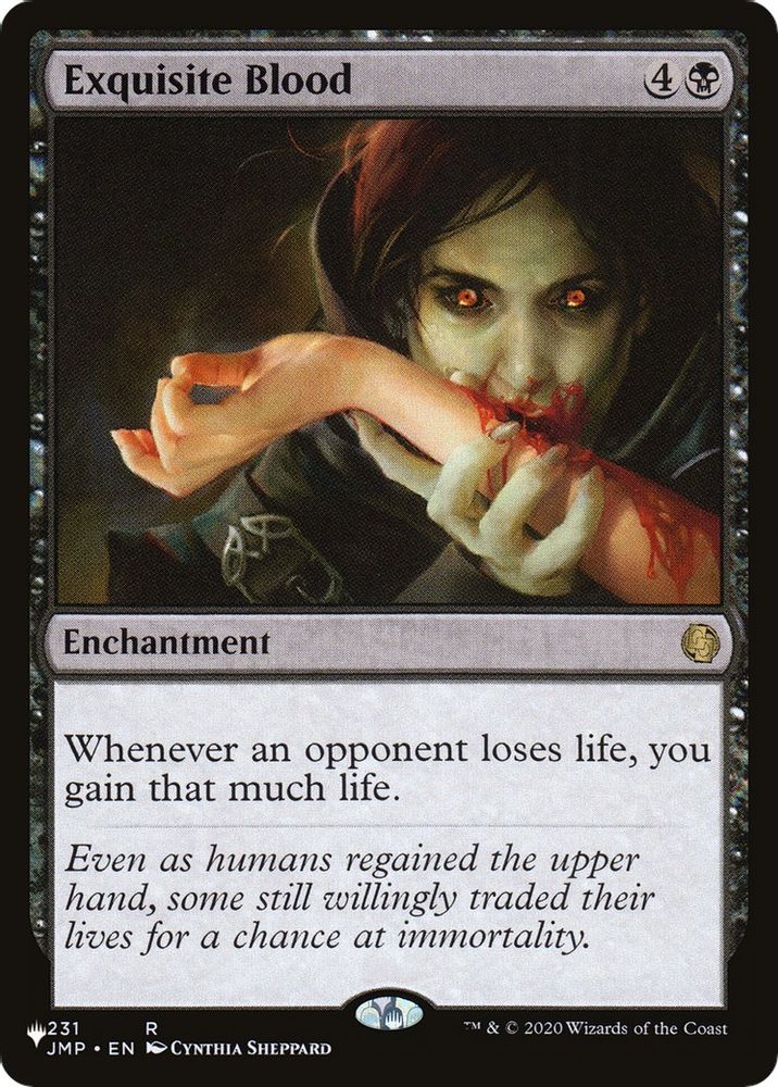 Exquisite Blood · 231/078 · The List Reprints · Non-foil