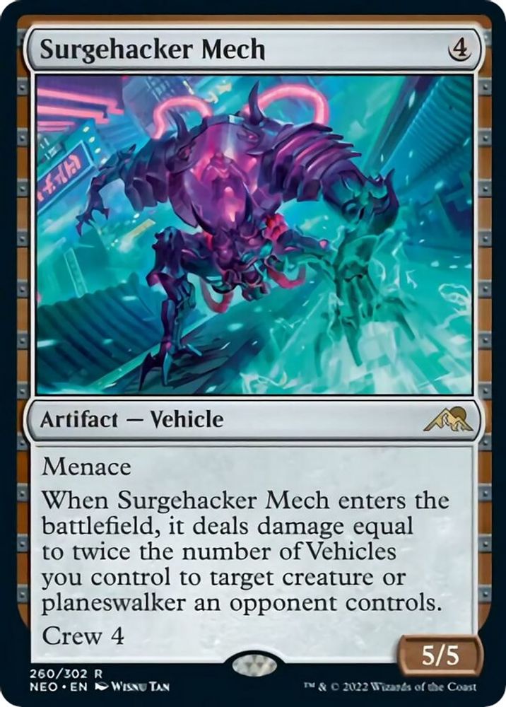 Surgehacker Mech · 260 · Kamigawa: Neon Dynasty · Non-foil