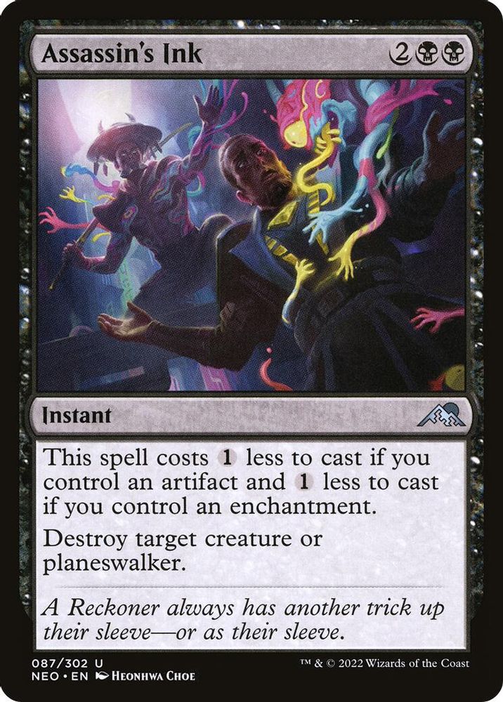 Assassin's Ink · 87 · Kamigawa: Neon Dynasty · Foil