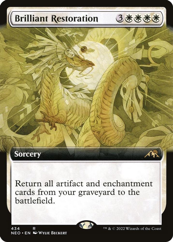 Brilliant Restoration (Extended Art) · 434 · Kamigawa: Neon Dynasty · Non-foil