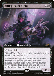 Biting-Palm Ninja (Extended Art) · 452 · Kamigawa: Neon Dynasty · Foil