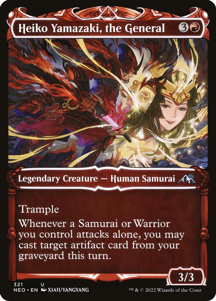 Heiko Yamazaki, the General (Showcase) · 321 · Kamigawa: Neon Dynasty · Foil