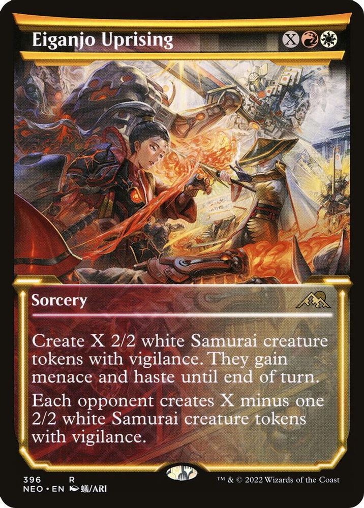 Eiganjo Uprising (Showcase) · 396 · Kamigawa: Neon Dynasty · Foil