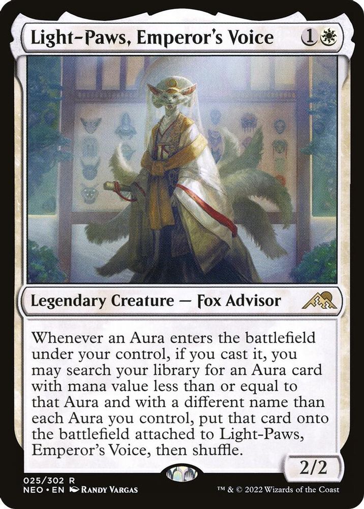 Light-Paws, Emperor's Voice · 25 · Kamigawa: Neon Dynasty · Non-foil