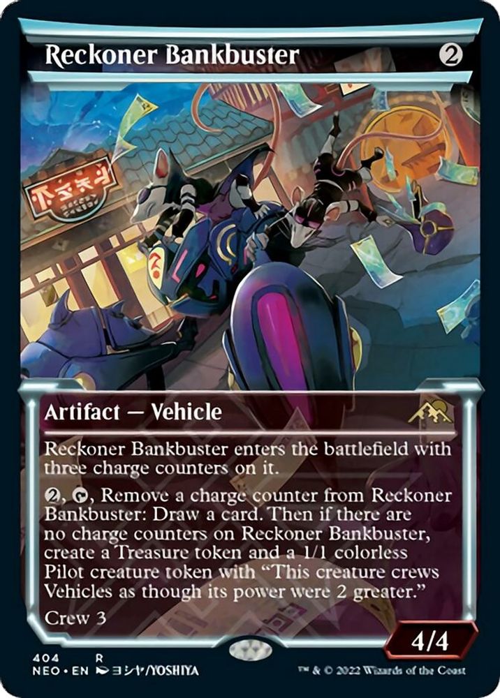Reckoner Bankbuster (Showcase) · 404 · Kamigawa: Neon Dynasty · Foil