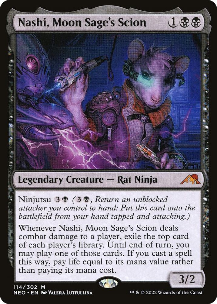 Nashi, Moon Sage's Scion · 114 · Kamigawa: Neon Dynasty · Non-foil