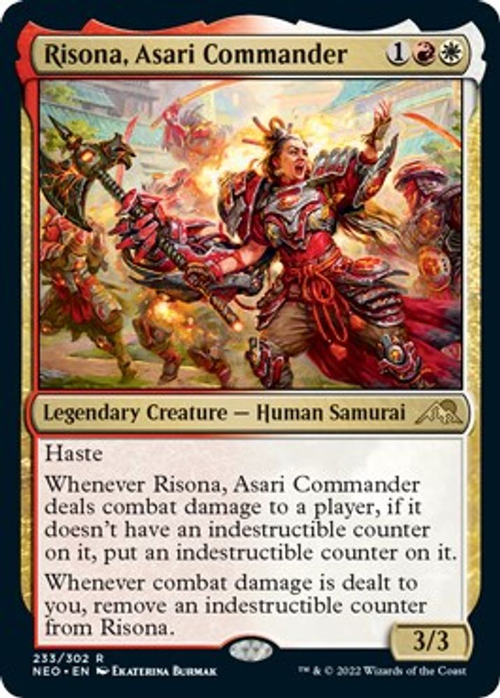 Risona, Asari Commander · 233 · Kamigawa: Neon Dynasty · Non-foil