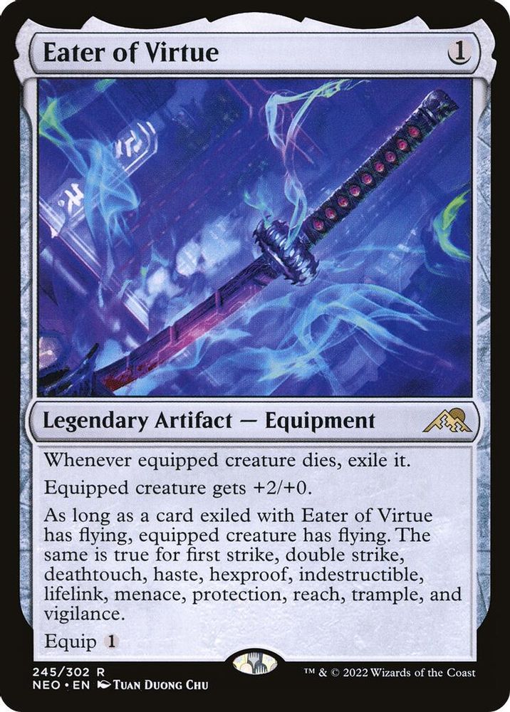 Eater of Virtue · 245 · Kamigawa: Neon Dynasty · Non-foil